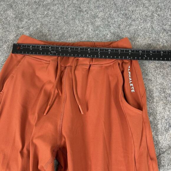 Alphalete Pants Womens Small Burnt Orange Premium V2 Joggers - Picture 3 of 8